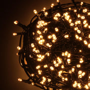 Guirlande lumineuse 1000 led blanc chaud avec contrôleur 53m