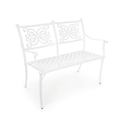 Banc Giglio blanc pour extérieur cm 110 x 59 x 85 h