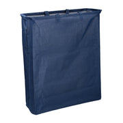 Panier rectangulaire pliable en tissu bleu cm55x19h66