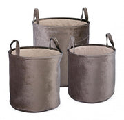 3x Set3 P.Oggetti Velours à Beige