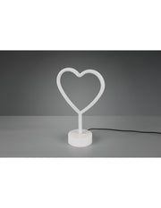 Lampe à Poser Moderne Coeur Led Rose L20 cm Heart Trio Lighting