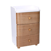 Boîte à bijoux en bois marron 14,5x11,5h29,5 cm