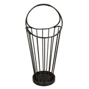 Porte-parapluie rond en métal bronze foncé cm32x30h52-70