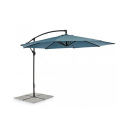 Parasol de jardin avec bras 360° Texas cm 300x h260 Anthracite-Paon