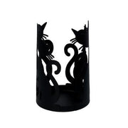 Porte gobelet métal chat noir rondcm ø8h20
