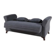 Deux canapés en tissu avec récipient gris Buket 160x86x H85 cm