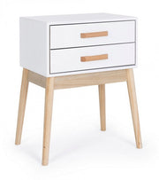 Commode blanche ORDINARY 2 tiroirs 58h cm