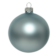 Boule de Noël bleu mat Ø8 cm