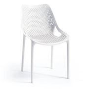 Chaise polypropylène blanche BILROS 60x50x h82 cm
