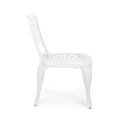 Chaise Extérieure En Aluminium Blanc Faenza 44X4 H89 Cm