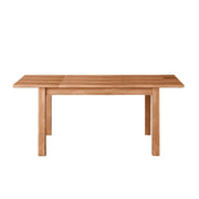 Table à manger extensible country noyer en bois mélaminé 80x120-160 cm
