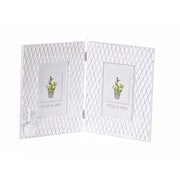 Cadre photo de bureau cactus blanc boismultiple 2p cm38x24x1