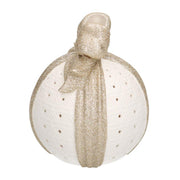 Coffret cadeau or blanc avec led ronde cmø13,5h16