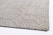 Tapis gris en fibres naturelles style fusion 200x300