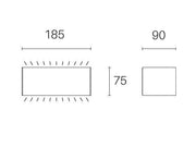 Applique 12W LED 4000K Box Line