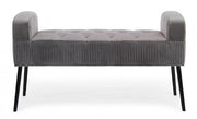 Banc de velours gris de style design