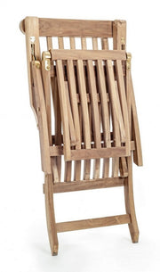 Fauteuil inclinable en bois (FSC) avec accoudoirs
