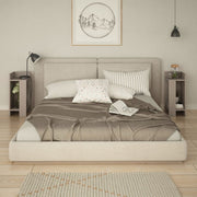 Ensemble de 2 tables de chevet Elos couleur light mocha 25x25x60 cm