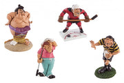 4x figurine de caricature de sport Ass4