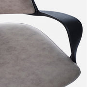 Chaise de bureau de direction moderne Bart en tissu gris