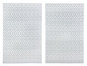 Tapis Rombo Grig-Blanc 120X180