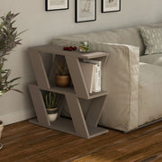 Table basse d'appoint Lazena de couleur gris tourterelle (LAZENATORT-MSH141146)