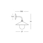 Applique au bas de la ligne blanche E27 Spectre