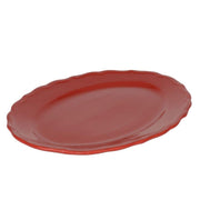 Assiette ovale rouge juliette cm35x26h3