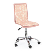 Chaise de bureau en acier similicuir Young Hearts 42,5 x 40 x 87 cm