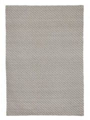 Tapis d'extérieur gris en fibre synthétique tissée à la main 230x350