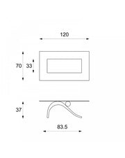 Table basse 120 x 60 - Transparent - Xénon