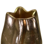 Porte-vase en résine dorée cm ø45h100