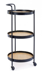 Chariot vintage à 3 étagères Jerrod