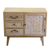 Meubles en bois naturel 1 Anta + 3 tiroirs 30 x 70 x h 60 cm