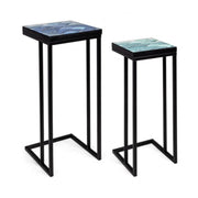 Ensemble de tables basses modernes meubles industriels 2 pcs