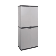 Armadio in resina con portascope e ripiani cm 68 x 39.5 x 168 h