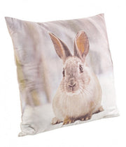 Lot de 4 Coussins Lapin de Neige 45x45