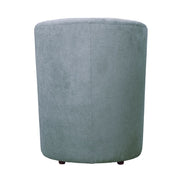 Fauteuil en tissu avec pouf amovible DJERBA Gris Clair 63,5x 62,5x h76 cm
