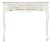 Console en MDF avec deux tiroirs Bianca CLORINNE 90x40x h78 cm