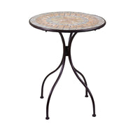 Table mosaïque métal Urbino avec 2 chaises