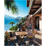 Table de Noemi pour extérieur à Acacia Wood Follive 70x70x H73 cm