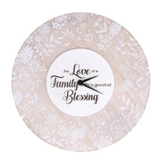 Horloge ronde en bois beige cm ø32h5