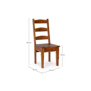 Chaise Chateux en bois d'acacia rustique antique