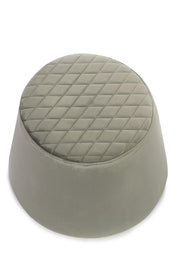 Pouf en velours de métal gris cm 46,5 x 46,5 xh 33