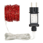 Bobine de chaîne 500 MicroLED Câble métallique rouge de 25 m