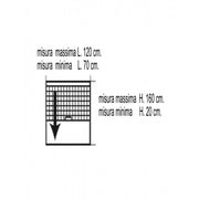 Moustiquaire verticale pour fenêtre blanche cm 120 x 160 h