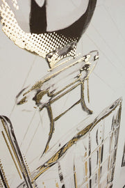 Huile Peinte Couronne C-C P2334-2 82.5X82.5