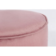 Annika ensemble table basse-pouf moderne en vieux rose