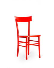 2x chaise en bois laqué pêche Brera STS