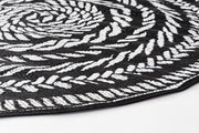 Tapis Kashan Blanc-Noir D150